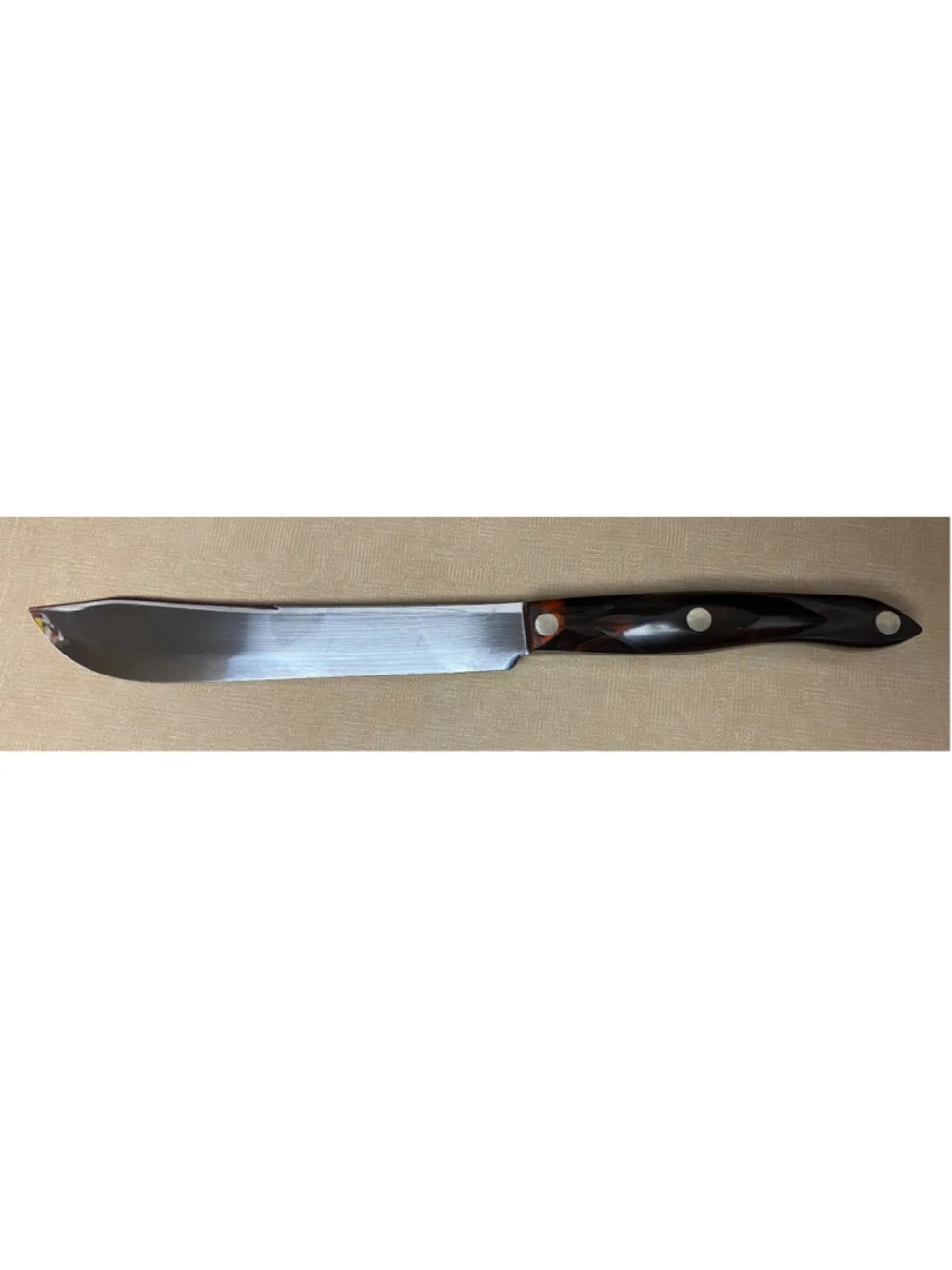 VTG CUTCO CLASSIC HANDLE 22 BUTCHER KNIFE USA NICE CONDITION CURRENT 1722